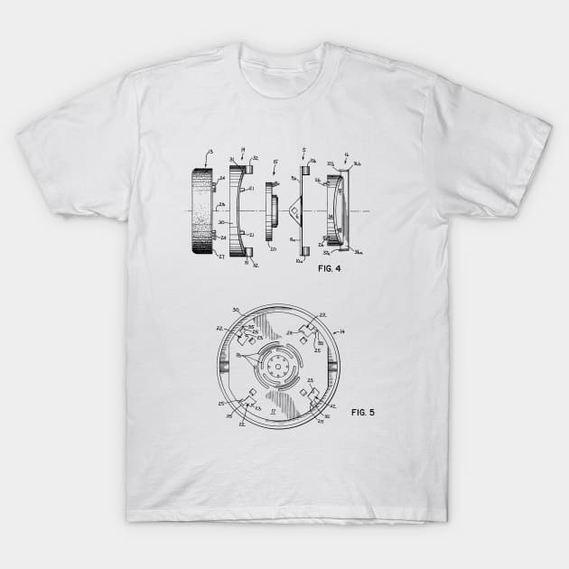 Headphone Construction Vintage Patent Hand Drawing T-Shirt by TheYoungDesigns